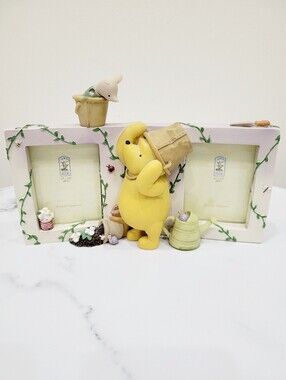 Vintage 90s Disney Winnie The Pooh Ceramic Photos Frame